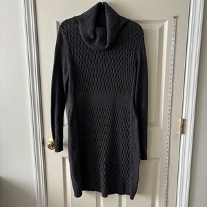 Old Navy Charcoal Grey Cowl Neck Sweater Dress